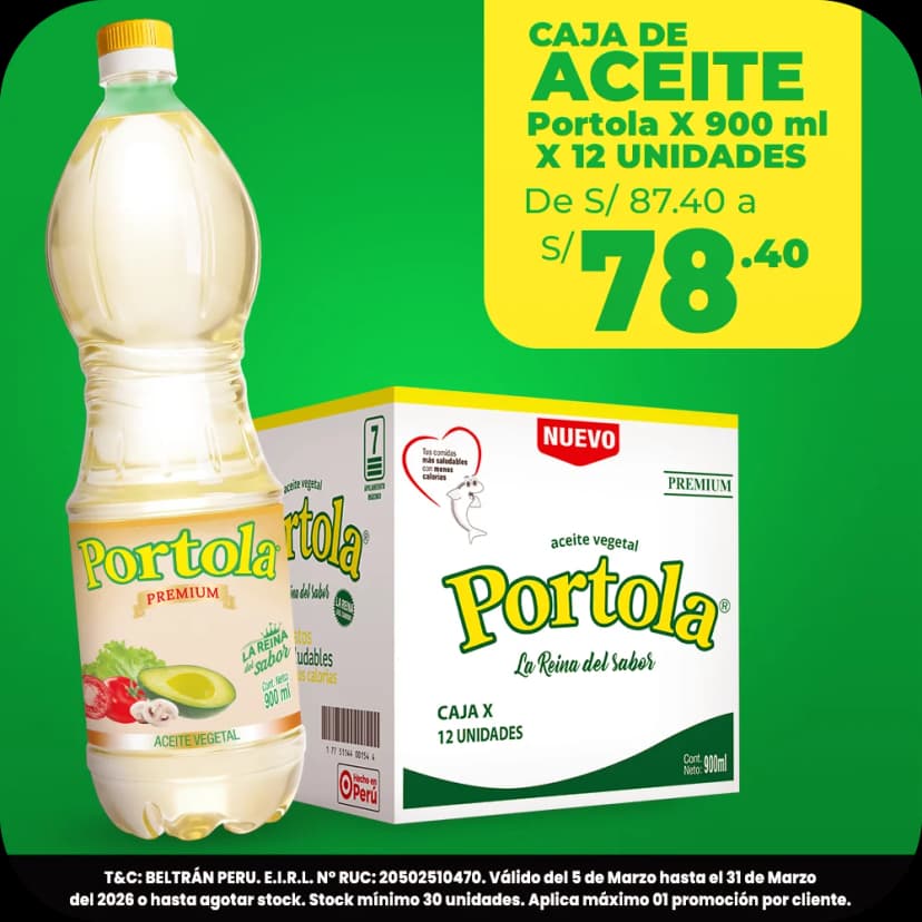 Aceite Portola 900ml