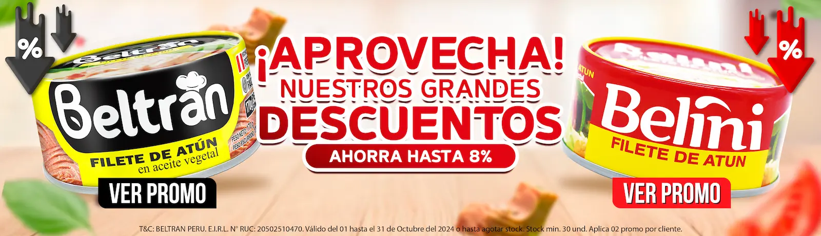 Aprovecha nuestros grandes descuentos, ahorra hasta 5%