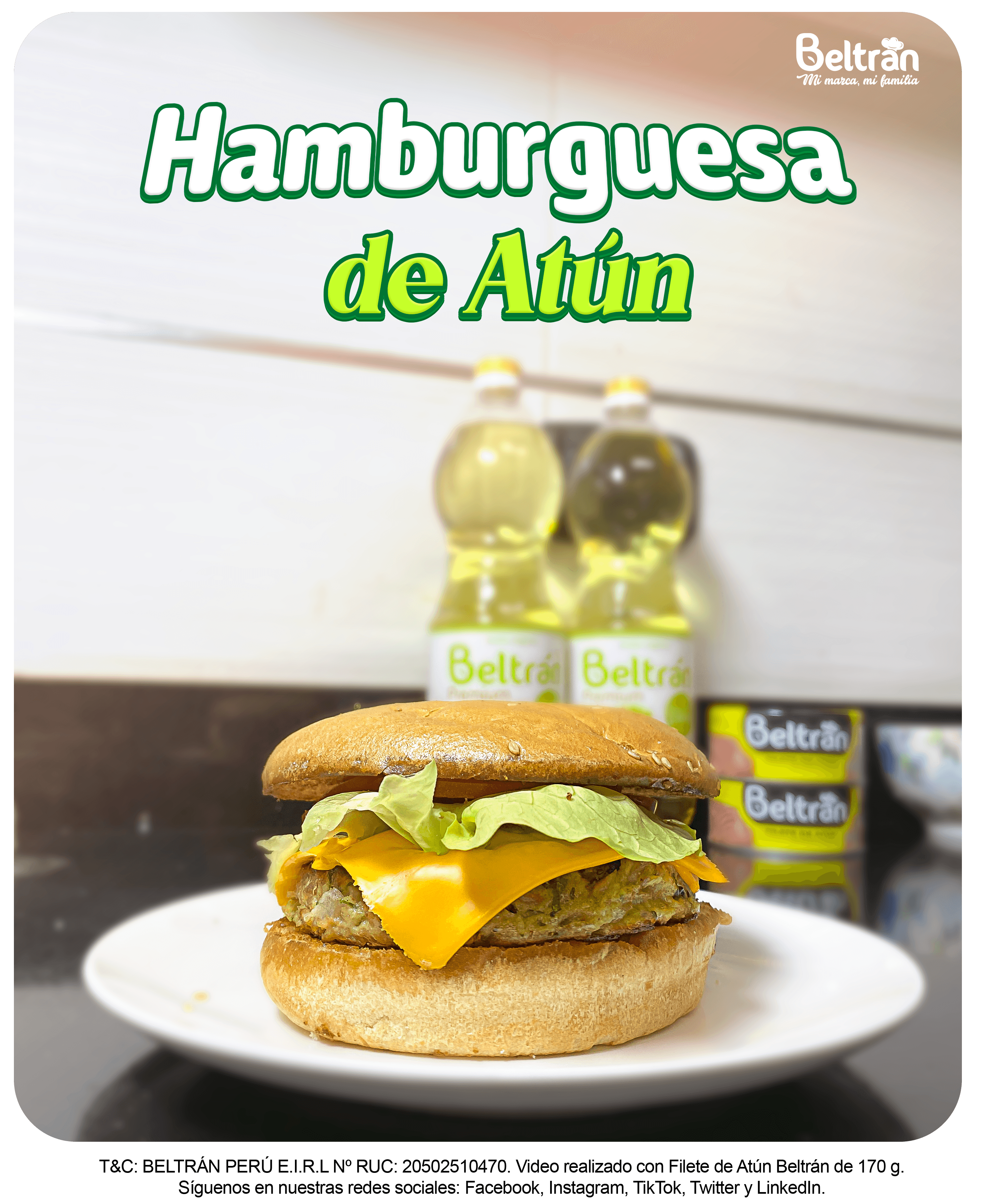 Hamburguesa de atún
