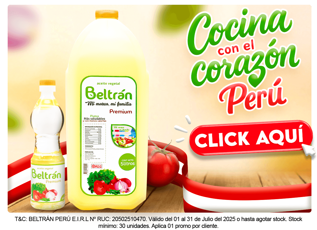 Cocina con el mejor aceite peruano