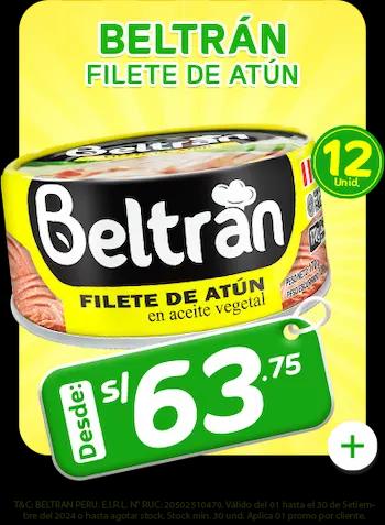 Oferta septiembre filete de atún Beltrán