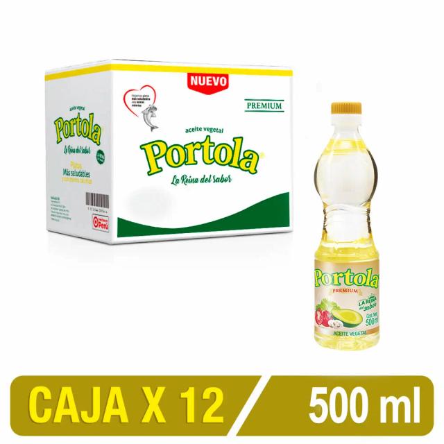 Aceite De Soya Portola X 500 Ml Caja X 12 Uni