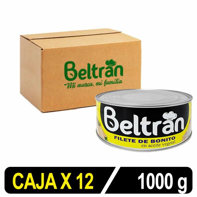 Filete De Bonito Beltrán En Ac. Vegetal Ro-1000 Caja X 12 Uni