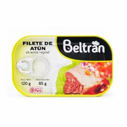 Filete de Atún Beltrán Tapa 120 Gr