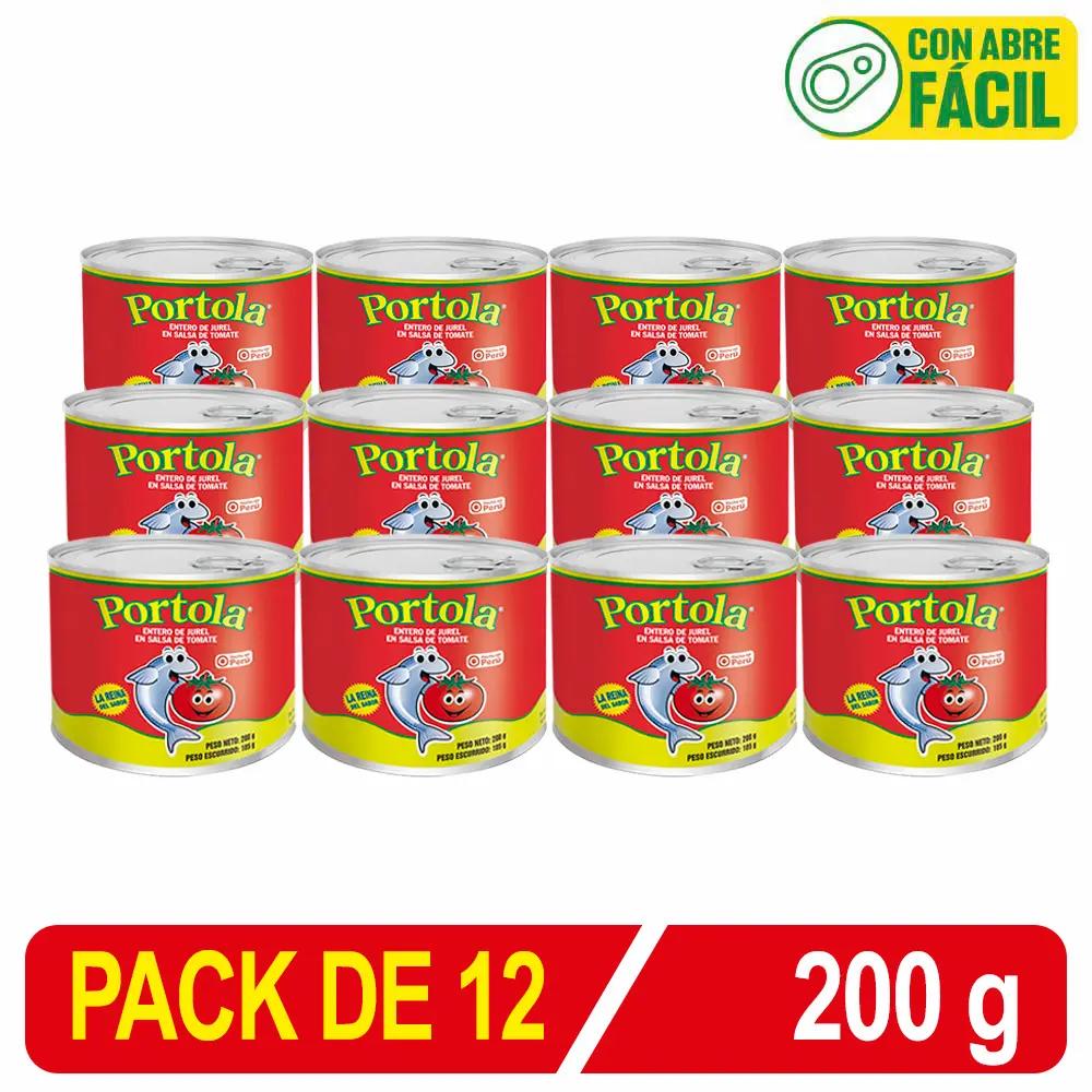 Entero De Jurel Medio Tall S/Tomate Caja X 200 Gr X 12 Uni