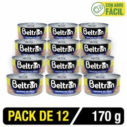 Trozos De Atún Beltrán En Ac. Vegetal X 170 Gr. Caja X 12 Uni