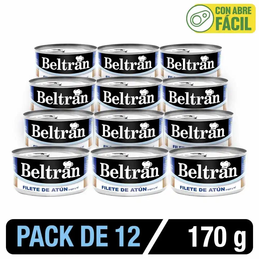 Filete De Atún En Agua Y Sal Beltrán 170 Gr Caja X 12 Uni