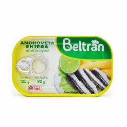 Entero De Anchoveta Beltrán Tapa 125 Gr