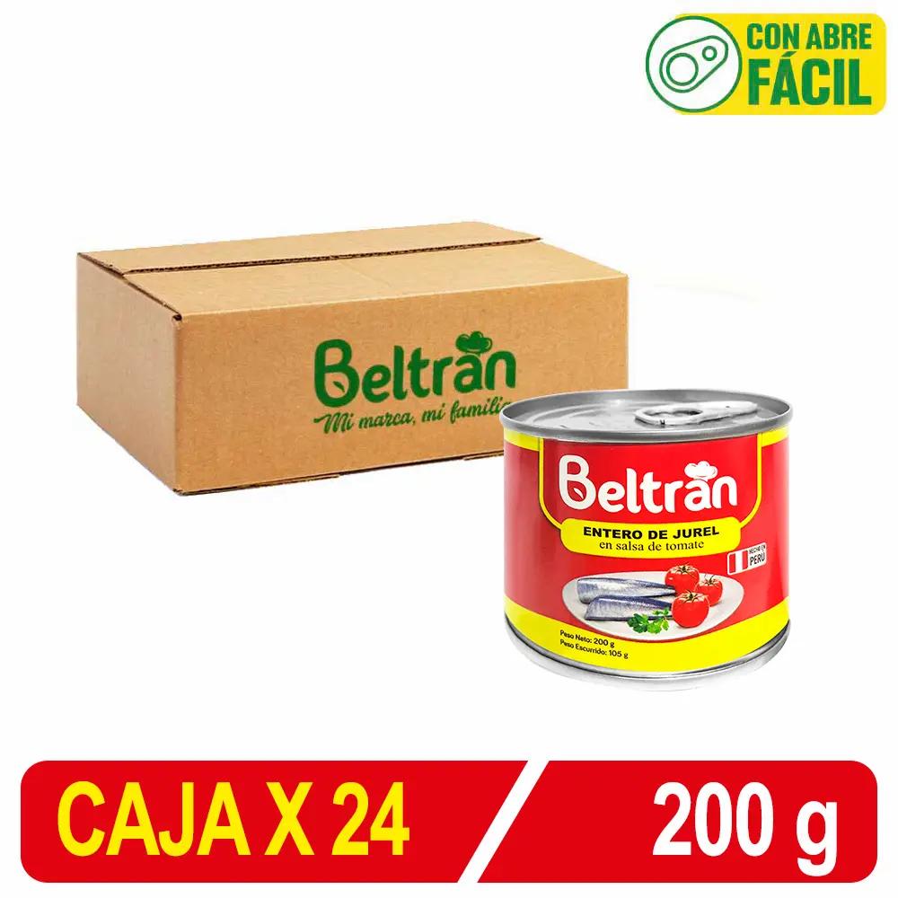 Entero De Jurel S/Tomate Beltrán Caja X 200 Gr X 24 Uni