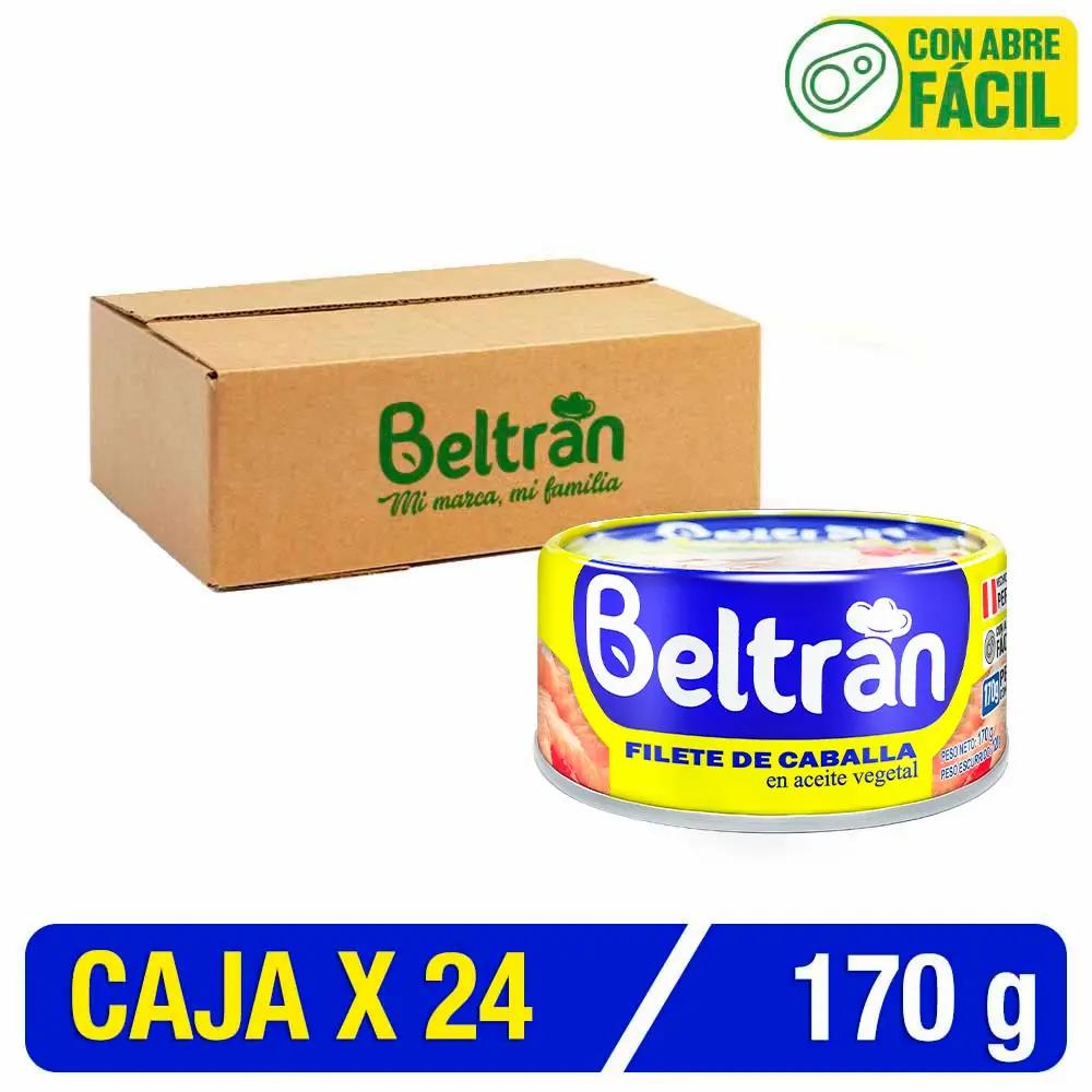 Filete De Caballa Beltrán En Ac. Vegetal 1/2 Lb 170 Gr Caja X 24 Uni