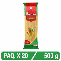 Fideo Beltrán Spaghetti X 500 Gr Paquete 20 Uni