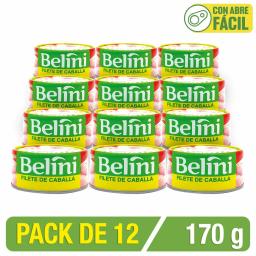 Filete De Caballa Belini En Ac. Vegetal 1/2 Lb 170 Gr Caja X 12 Uni