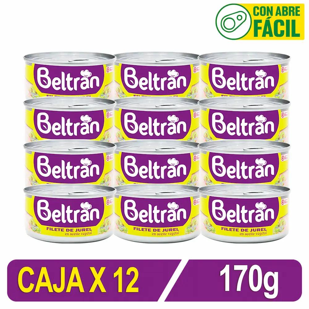 Filete De Jurel Beltrán En Ac. Vegetal X 170 Gr Caja X 12 Uni