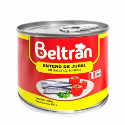 Entero De Jurel S/Tomate Beltrán 200 Gr