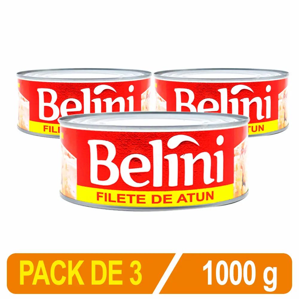 Filete De Atún Belini En Ac. Vegetal Ro-1000 Caja X 3 Uni