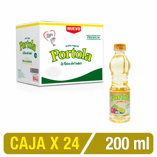 Aceite De Soya Portola X 200 Ml Caja X 24 Uni