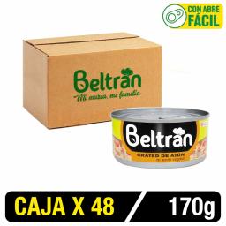 Grated De Atún Beltrán En Ac . Vegetal X 170 Gr Caja X 48 Uni