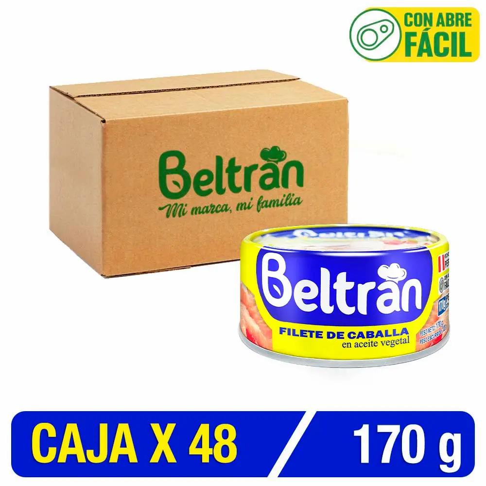 Filete De Caballa Beltrán En Ac. Vegetal 1/2 Lb 170 Gr Caja X 48 Uni