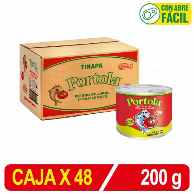 Entero De Jurel Medio Tall S/Tomate Caja X 200 Gr X 48 Uni