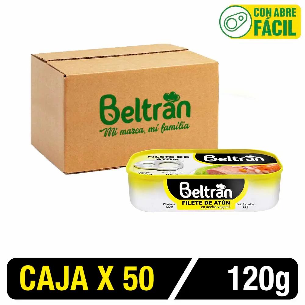 Filete De Atún Beltrán En Ac. Vegetal 1/4 Club Caja X 50 Uni