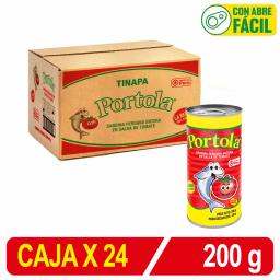 Portola Sardina Peruana Entera S/Tomate Caja X 200 Gr X 24 Uni Tinapon