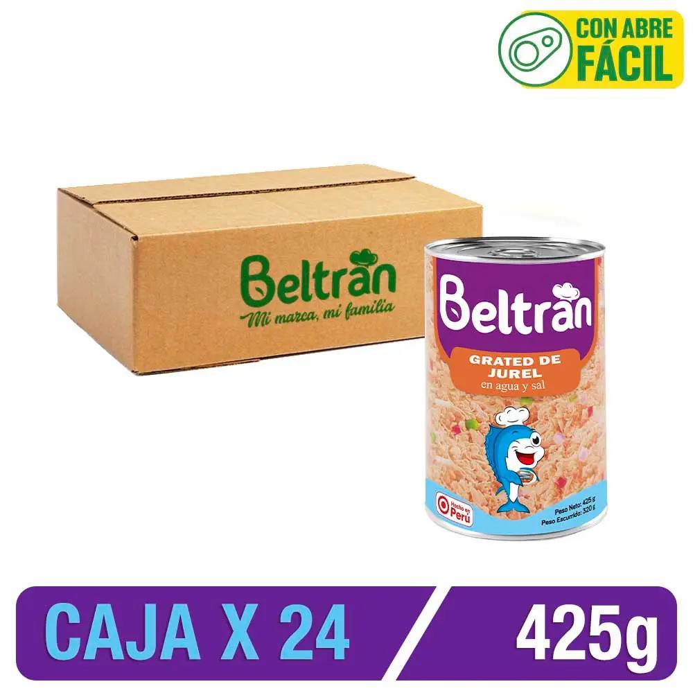 Tall Grated De Jurel Beltrán Agua Y Sal X 425 Gr Caja X 24 Uni