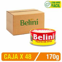 Filete De Atún Belini En Ac. Vegetal 1/2 Lb 170 Gr Caja X 48 Uni