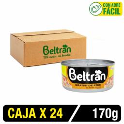 Grated De Atún Beltrán En Ac . Vegetal X 170 Gr Caja X 24 Uni