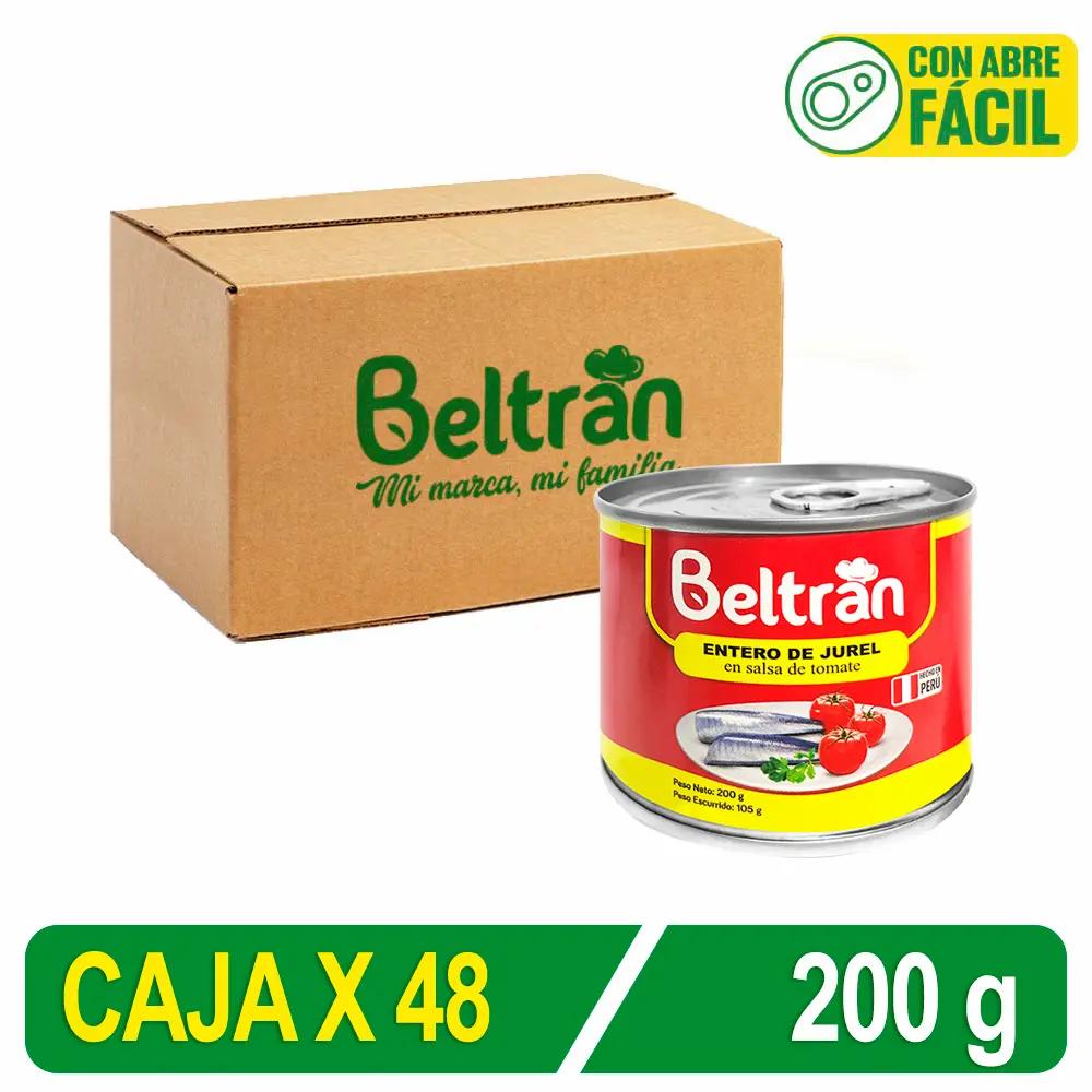 Entero De  Jurel S/Tomate Beltrán Caja X 200 Gr X 48 Uni