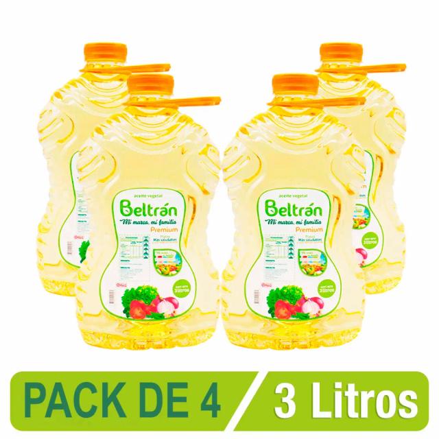 Aceite De Soya Beltrán X 3 Lt X 4 Uni (Premium)