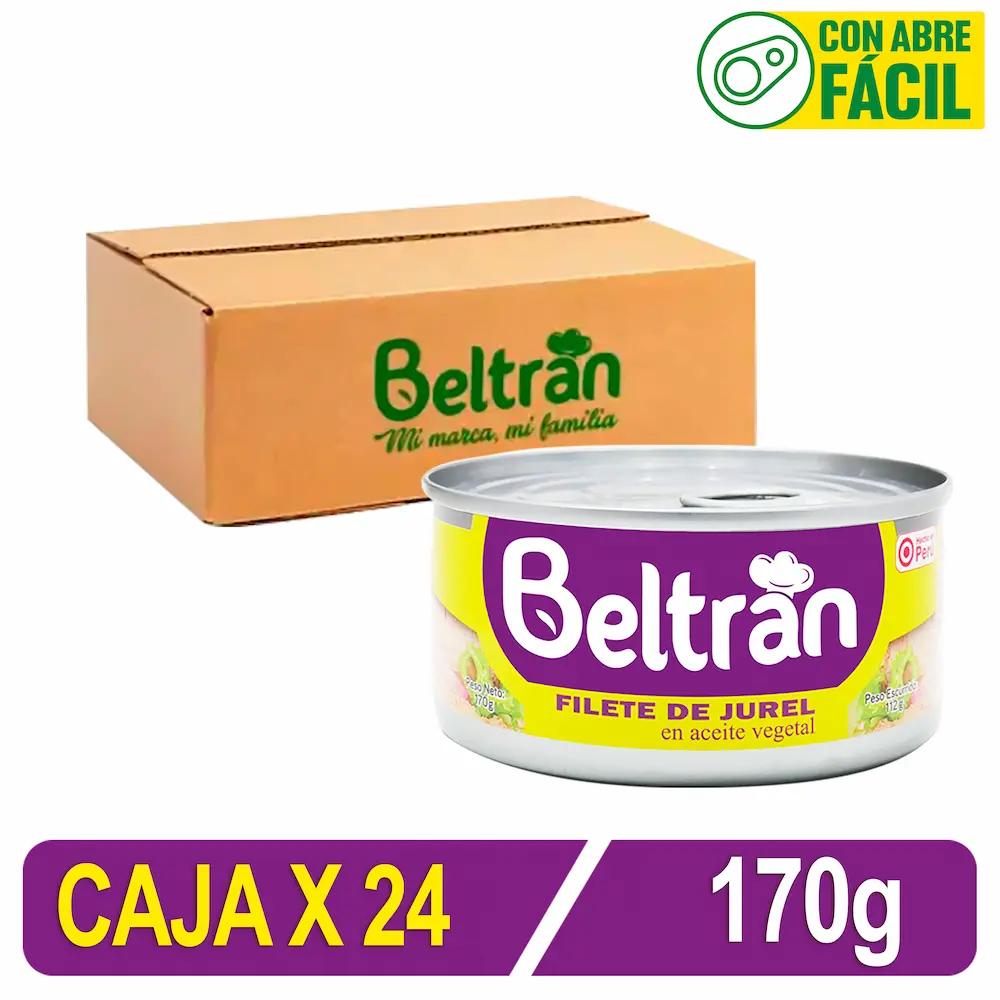 Filete De Jurel Beltrán En Ac. Vegetal X 170 Gr Caja X 24 Uni