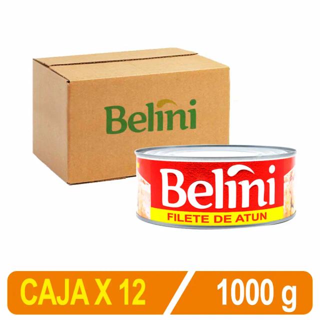 Filete De Atún Belini En Ac. Vegetal Ro-1000 Caja X 12 Uni