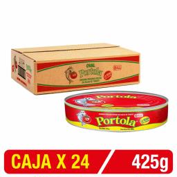 Oval Sardina Peruana Entera Portola S/ Tomate X 425 Gr Caja X 24 Uni