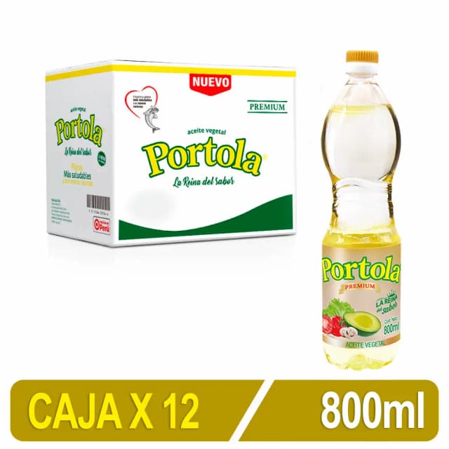 Aceite De Soya Portola X 800 Ml Caja X 12 Uni