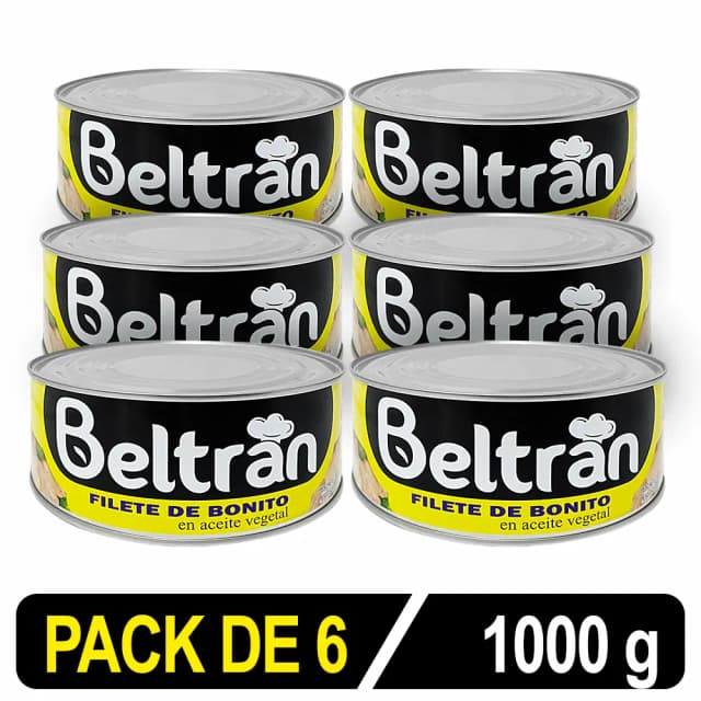 Filete De Bonito Beltrán En Ac. Vegetal Ro-1000 Caja X 6 Uni