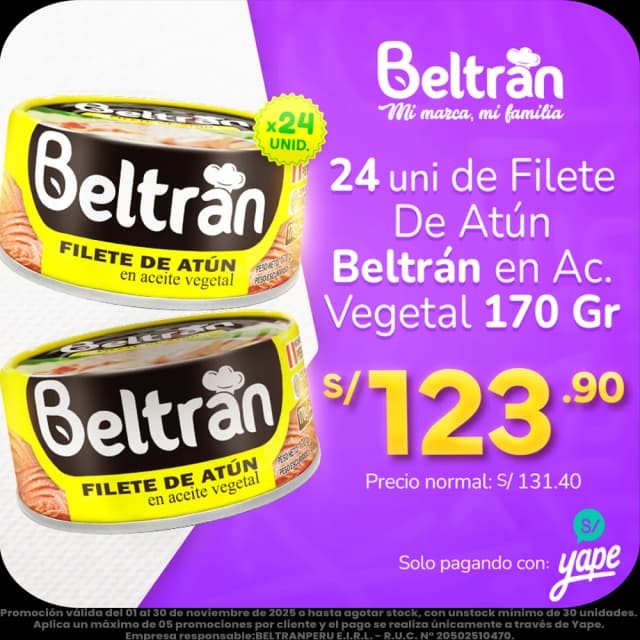 filete de atún 24 uni