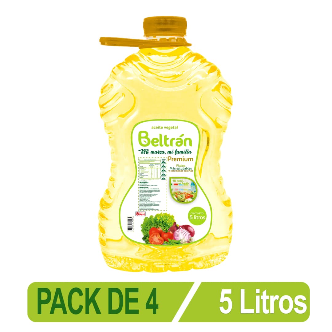 ACEITE BELTRAN 5 LITROS PACK DE 4 PET