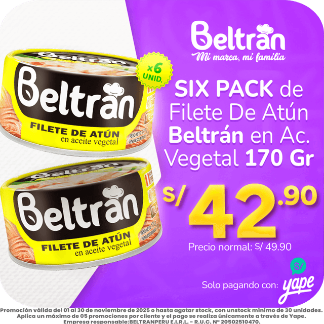 filete de atún 6 uni