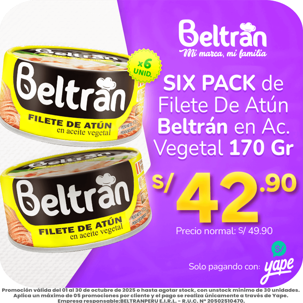 filete de atún 6 uni