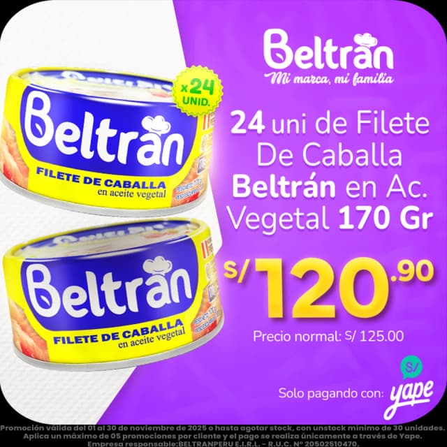 filete de caballa 24 uni