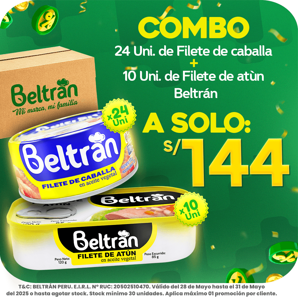 Combo Filete de Caballa x 24 Uni + Filete de Atún x 10 Uni
