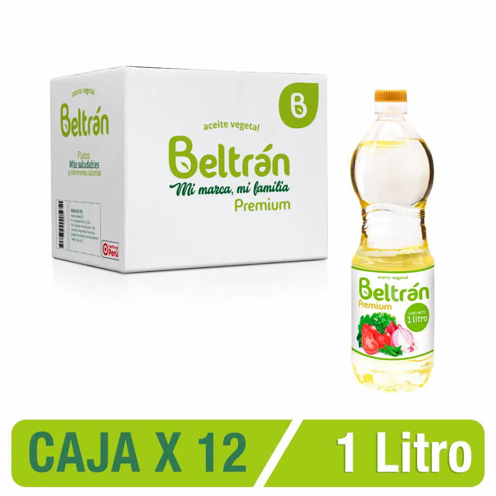 Aceite De Soya Beltrán 1 Lt Caja X 12 Uni