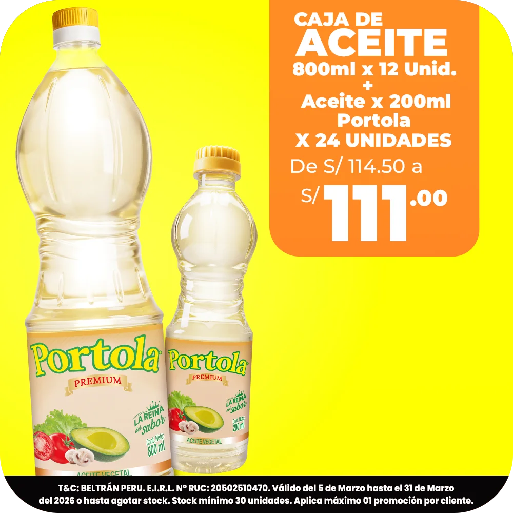 Aceite 800ML X 200ML